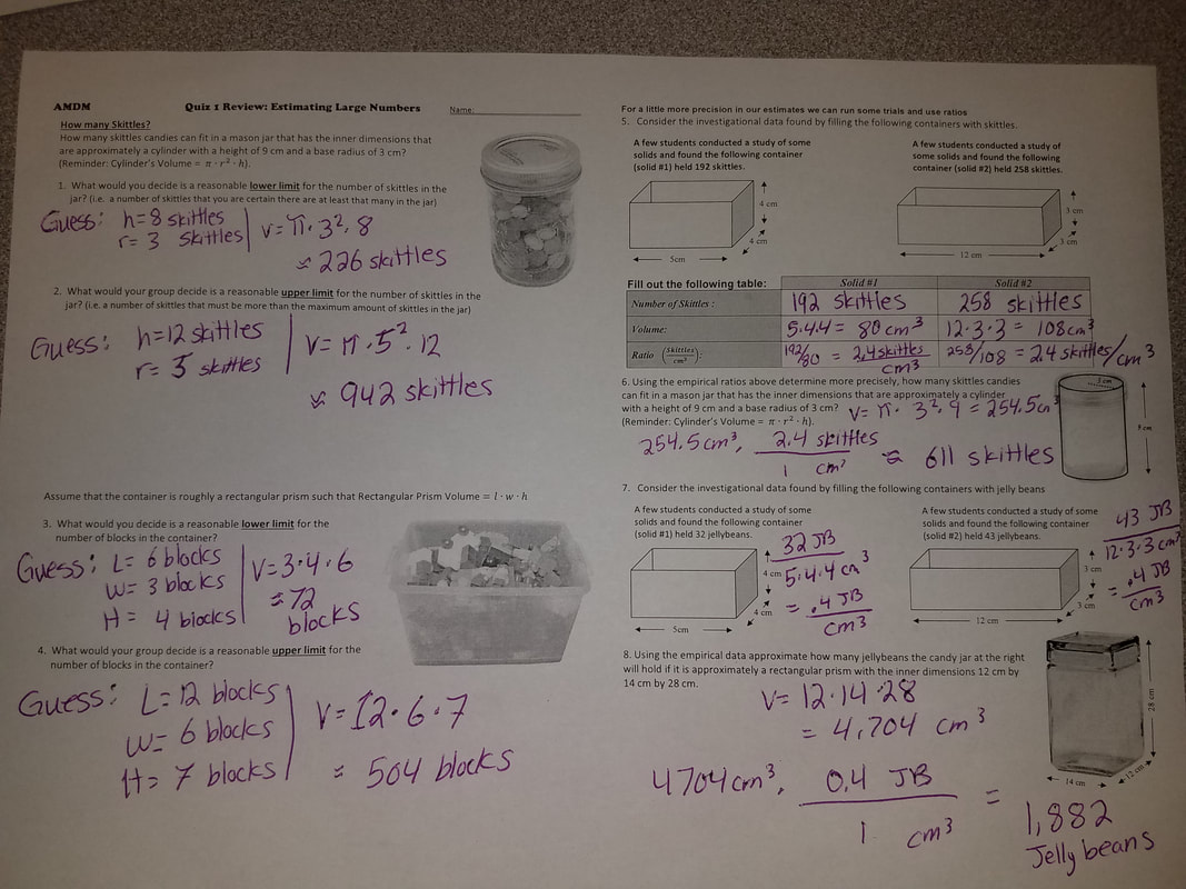 Estimating Large Numbers REVIEW Ms Harrison s Math Pages